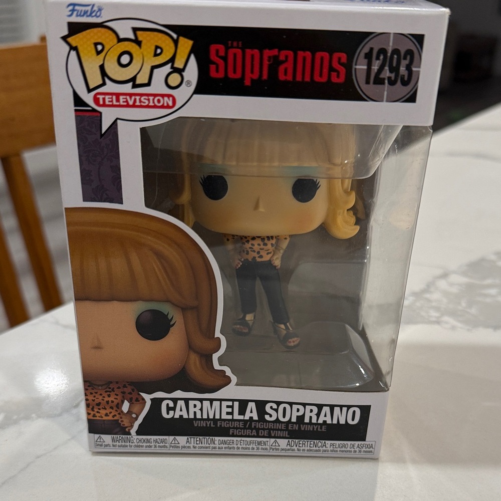 Funko Pop! The Sopranos Figure with Blonde Hair and Leopard Print